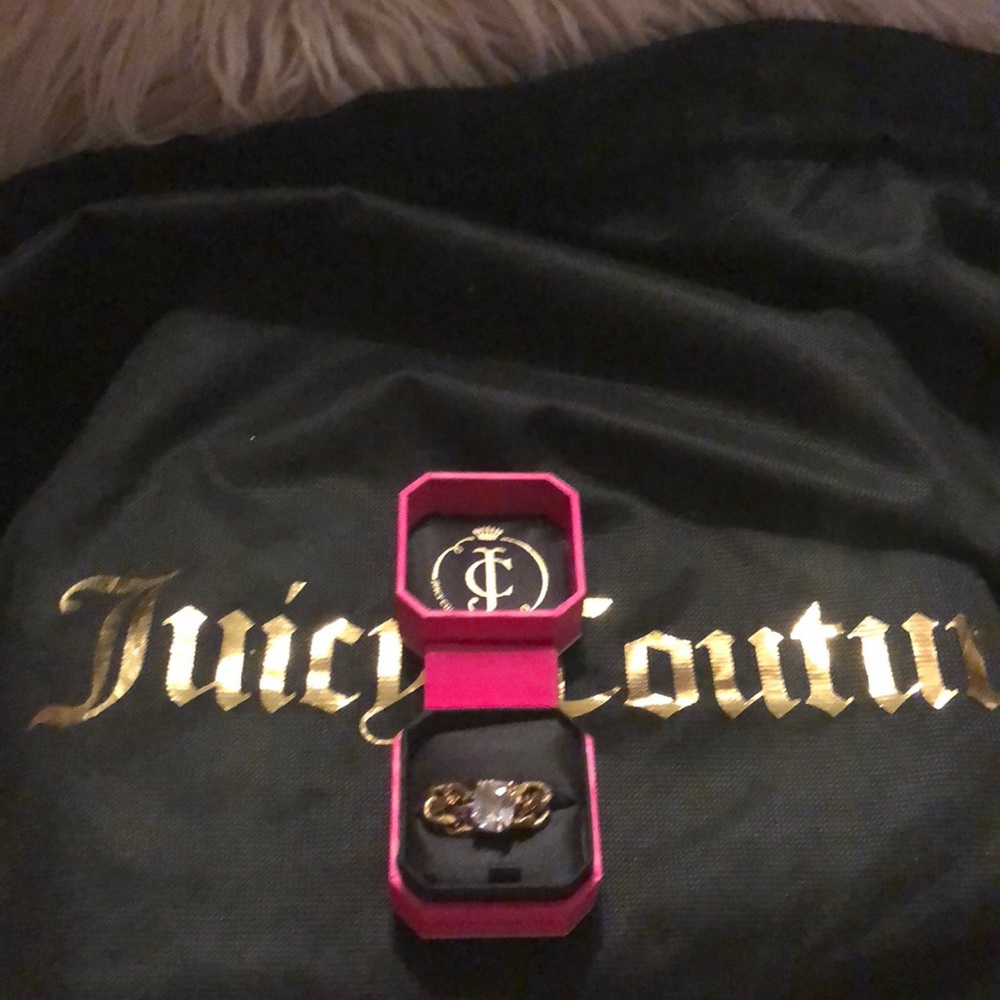 Juicy Couture vintage faux diamond ring